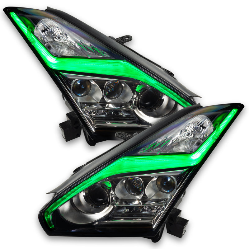 Oracle 15-21 Nissan GT-R RGB+W (Lightning Bolt) Headlight DRL Upgrade Kit - ColorSHIFT