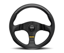 Momo Team Steering Wheel 300 mm - 4 Black Leather/Black Spokes