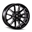 Mayhem 8109 Crossfire 22x9.5 / 6x135 BP / 25mm Offset / 87.1mm Hub Black w/ Milled Spokes Wheel