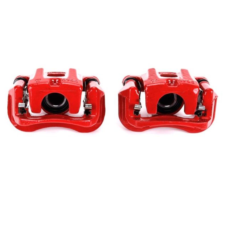 Power Stop 04-07 Toyota Highlander Rear Red Calipers w/Brackets - Pair