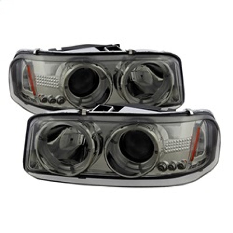 Spyder GMC Sierra 1500/2500/3500 99-06 Projector Headlights LED Halo LED Smoke PRO-YD-CDE00-HL-SMC