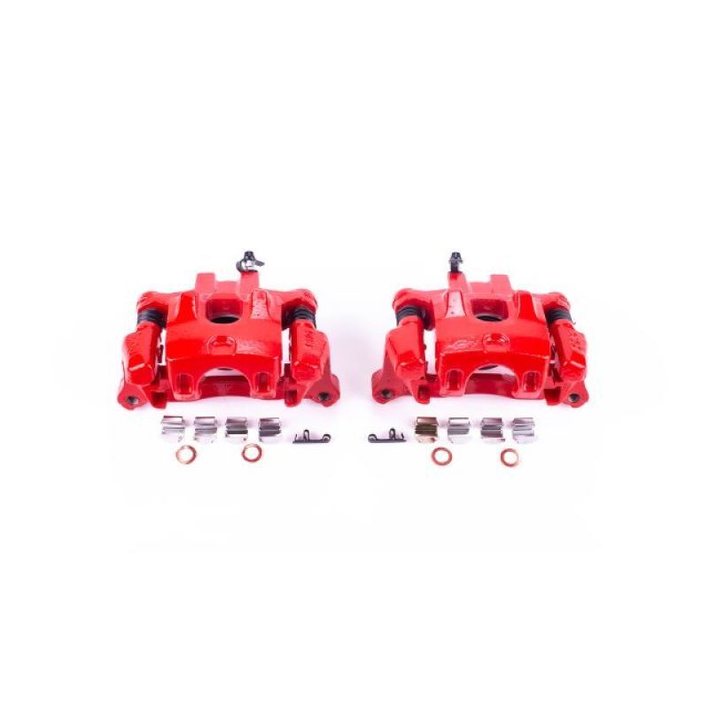 Power Stop 2000 Toyota Camry Rear Red Calipers w/Brackets - Pair