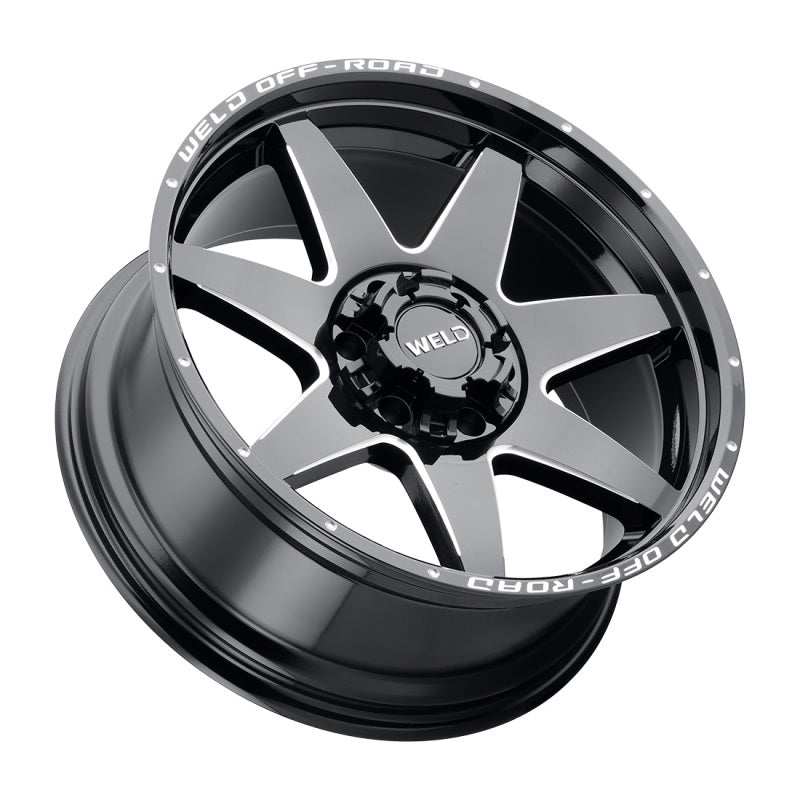 Weld W109 20X10 Retaliate 5X139.7 5X150 ET-18 BS4.75 Gloss Black MIL 110.2