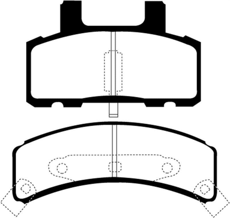 EBC 97-99 Cadillac Deville 4.6 (Rear Drums) Ultimax2 Front Brake Pads