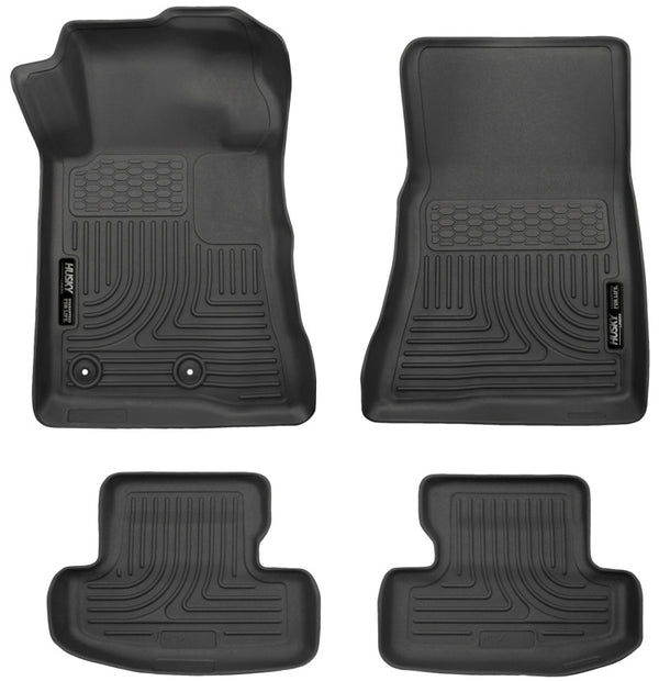 Husky Liners 2015 Ford Mustang WeatherBeater Black Front & Second Seat Floor Liner