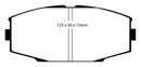 EBC 86-92 Toyota Supra 2.8 Yellowstuff Front Brake Pads