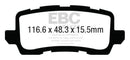 EBC 13+ Acura RLX 3.5 Greenstuff Rear Brake Pads