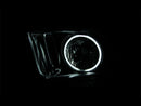 ANZO 2005-2009 Ford Mustang Crystal Headlights w/ Halo Black (CCFL)