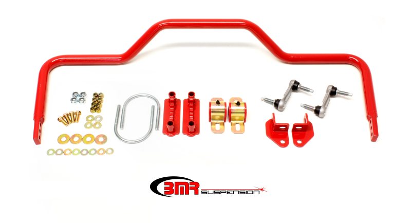 BMR 64-72 A-Body Rear Pro-Touring Style Hollow 1.125in Sway Bar Kit - Red