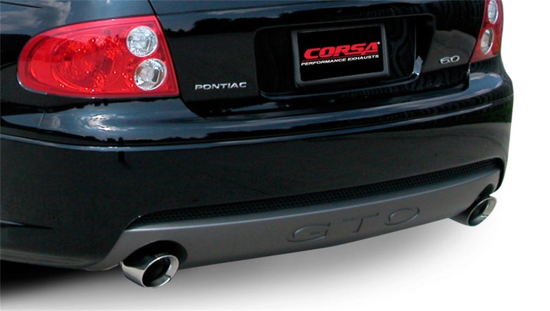 Corsa 05-06 Pontiac GTO 6.0L V8 2.5in Sport Cat-Back + XPipe Exhaust Polished Tips