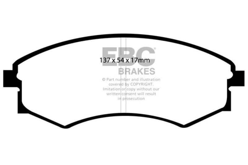 EBC 92-95 Hyundai Elantra 1.6 Ultimax2 Front Brake Pads