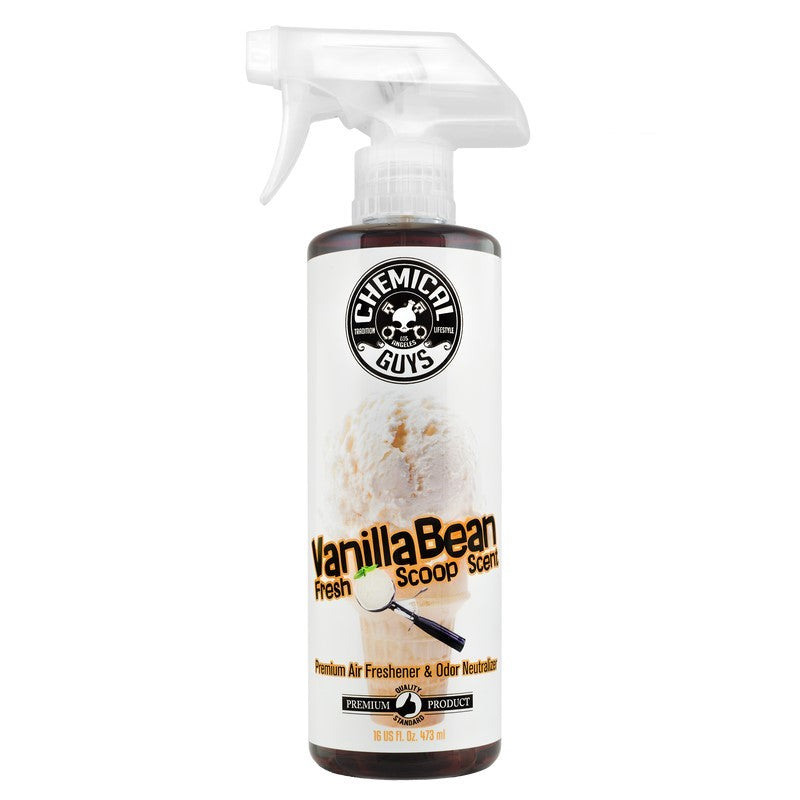 Chemical Guys Vanilla Bean Air Freshener & Odor Eliminator - 16oz - Case of 6