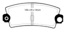 EBC 85-90 Lotus Esprit 2.2 Redstuff Rear Brake Pads