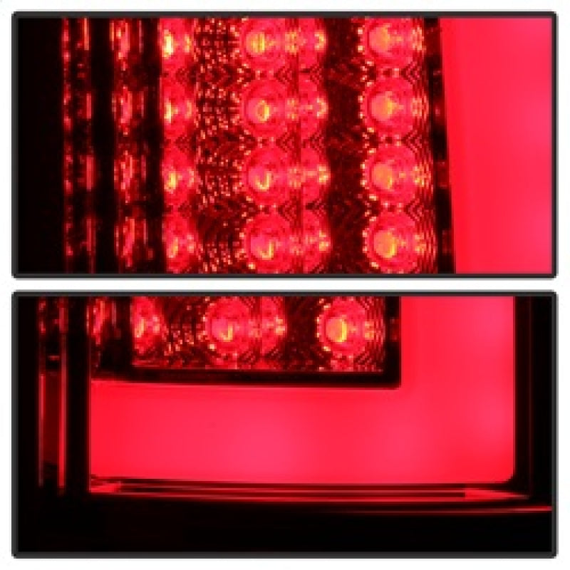 Spyder 03-06 Dodge Ram 2500/3500 V3 Light Bar LED Tail Light - Red Clear (ALT-YD-DRAM02V3-LBLED-RC)