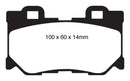 EBC 08-13 Infiniti FX50 5.0 Yellowstuff Rear Brake Pads