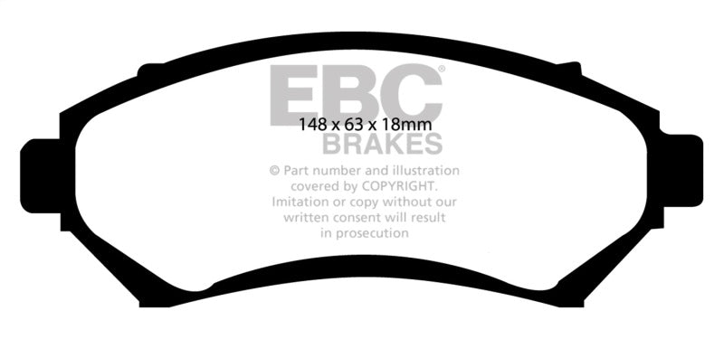 EBC 97-03 Buick Century 3.1 Yellowstuff Front Brake Pads