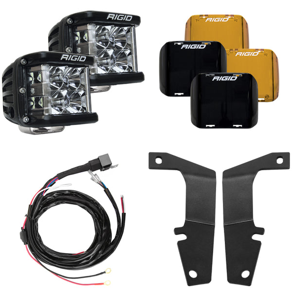 Rigid Industries 10-20 Toyota 4Runner A-Pillar Light Kit (Includes D-SS Flood)