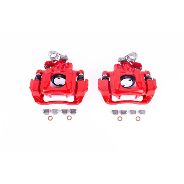 Power Stop 2009 Ford Flex Rear Red Calipers w/Brackets - Pair