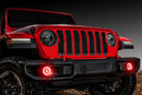 Oracle Jeep Wrangler JL/Gladiator JT LED Surface Mount Fog Light Halo Kit - Red