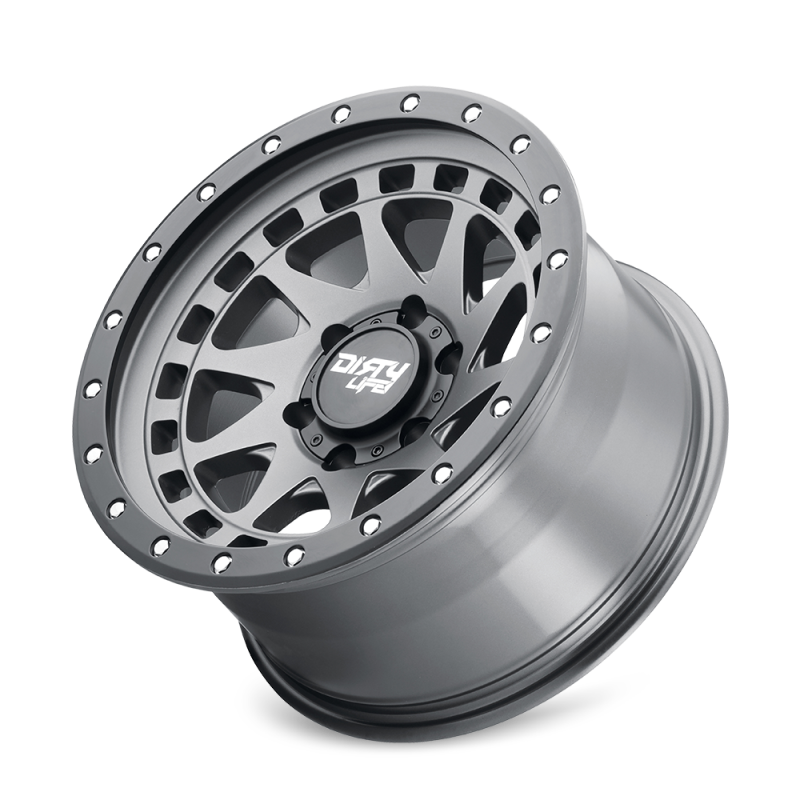 Dirty Life 9311 Enigma Pro 17x9/5x127 BP/-38mm Offset/71.5mm Hub Satin Graphite Wheel - Beadlock