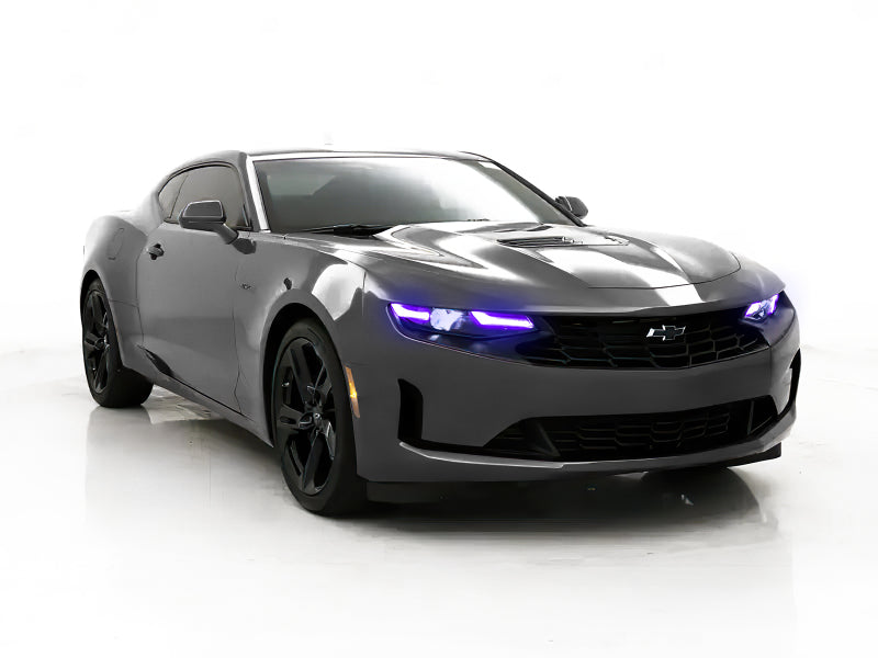 Oracle 19-21 Chevy Camaro LS/LT RGB+A Headlight DRL Upgrade Kit - ColorSHIFT w/ RF Controller