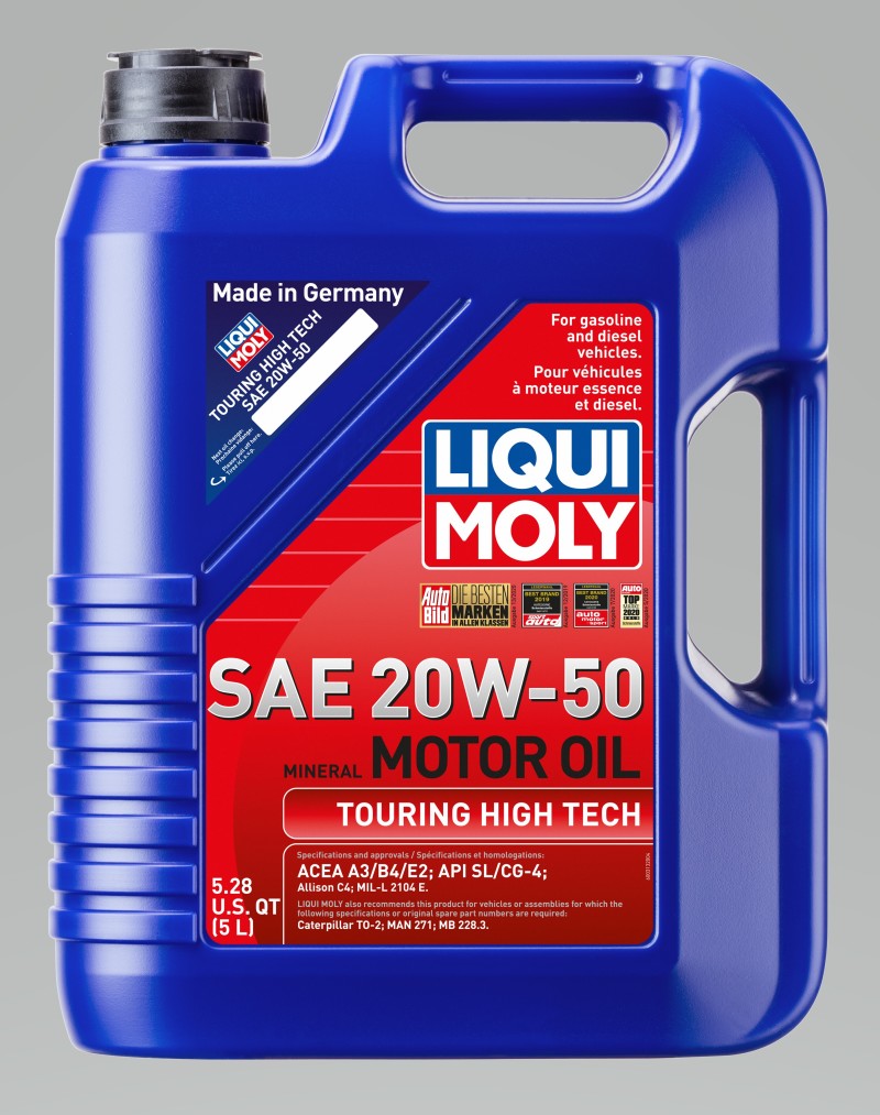 LIQUI MOLY 5L Touring High Tech Motor Oil 20W50 - Case of 4