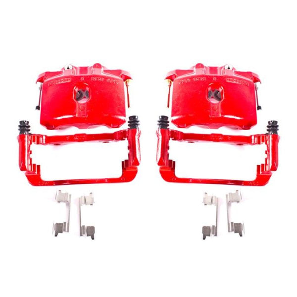 Power Stop 03-06 Cadillac Escalade Rear Red Calipers w/Brackets - Pair