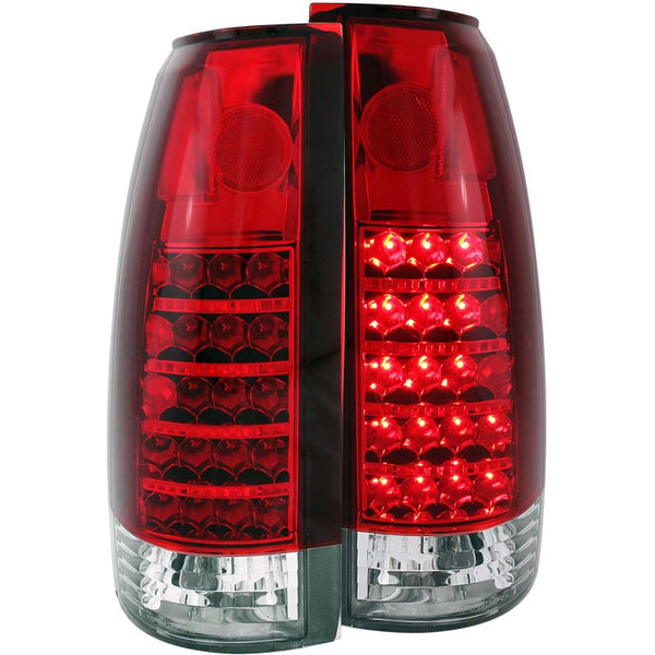 ANZO 1999-2000 Cadillac Escalade LED Taillights Red/Clear