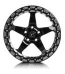 Forgestar F001 17X10 D5 Beadlock 5X120 ET45 BS7.3 Gloss Black w/ Machine Lip 78.1