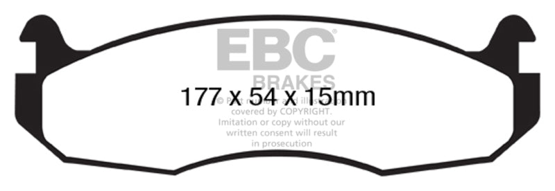 EBC 99-03 Am General H1 H1 12100 GVW Greenstuff Front Brake Pads