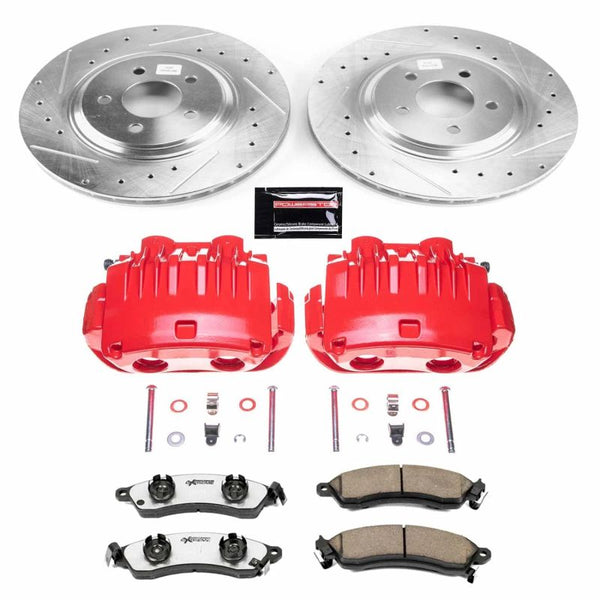 Power Stop 98-94 Ford Mustang Front Z26 Street Warrior Brake Kit w/Calipers