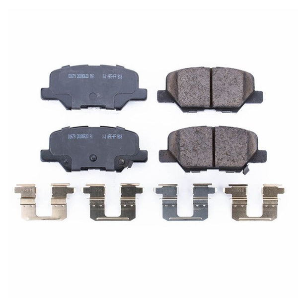 Power Stop 14-16 Mazda 3 Rear Z17 Evolution Ceramic Brake Pads w/Hardware