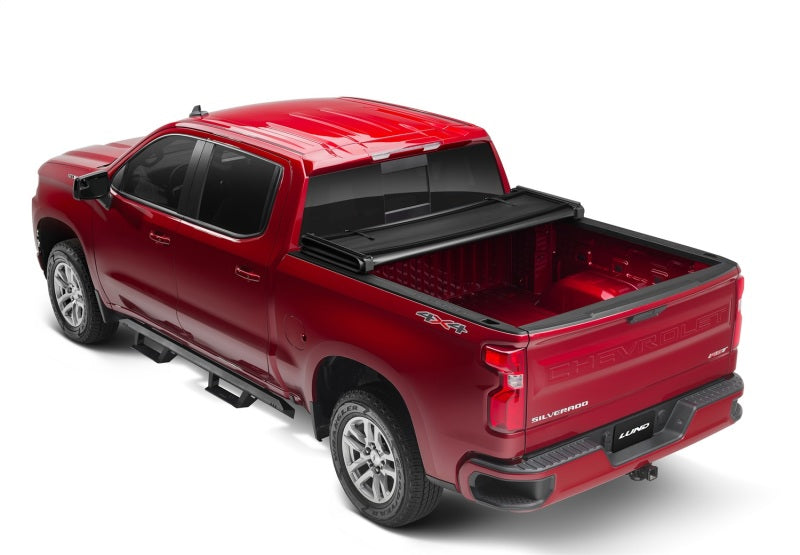 Lund 07-13 Chevy Silverado 1500 (8ft. Bed) Genesis Tri-Fold Tonneau Cover - Black