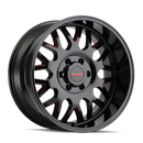 Mayhem 8110 Tripwire 20x9 / 8x170 BP / 18mm Offset / 130.8mm Hub Black w/ Prism Red Wheel