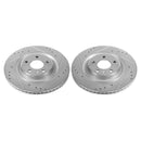 Power Stop 17-19 Audi A4 Rear Evolution Drilled & Slotted Rotors - Pair