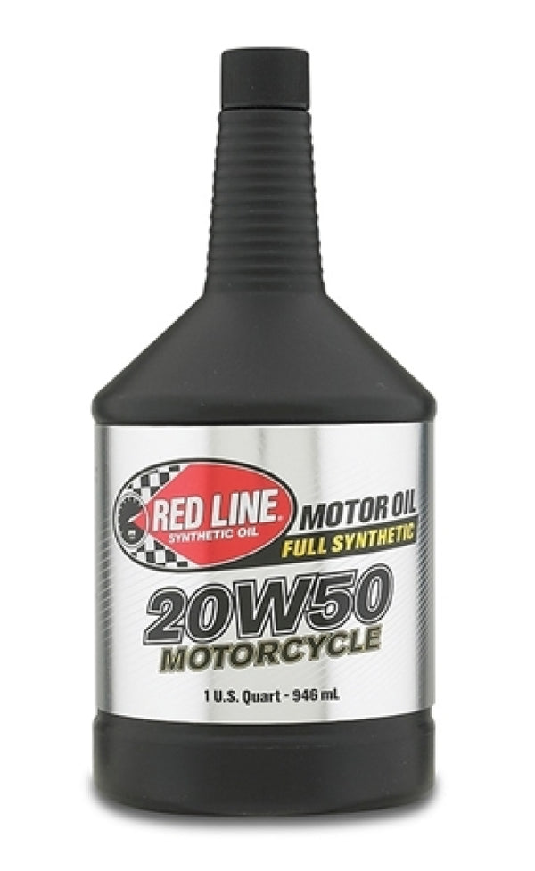 Red Line 20W50 Motorcycle Oil Quart - Case of 12