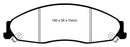EBC 05-08 Pontiac Grand Prix 5.3 Yellowstuff Front Brake Pads