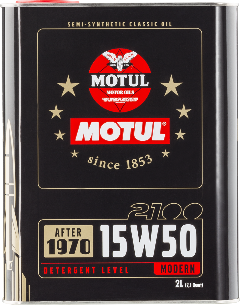 Motul 15W50 Classic 2100 Oil - 10x2L - Case of 10