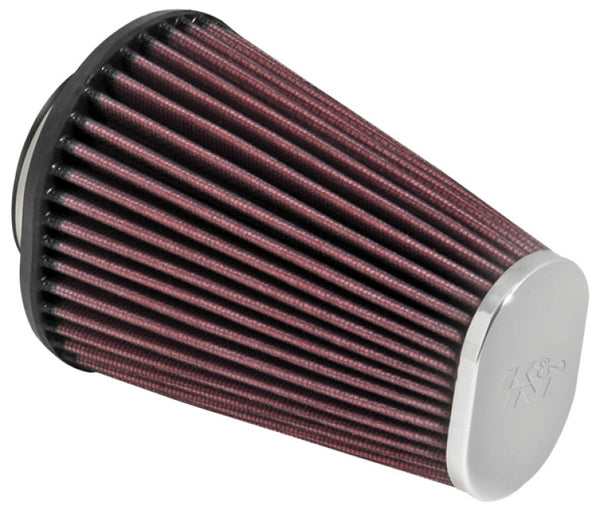 K&N Universal Clamp-On Air Filter 2-7/16in Flange 4-1/2x3-3/4in Base 3x2in Top 6in Height