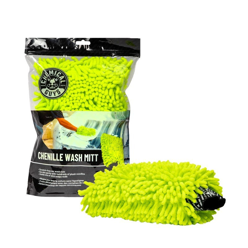 Chemical Guys Chenille Premium Scratch-Free Microfiber Wash Mitt - Case of 12