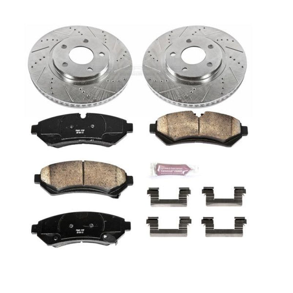 Power Stop 98-02 Cadillac Seville Front Z23 Evolution Sport Brake Kit