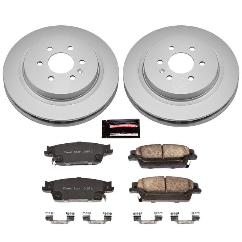 Power Stop 04-09 Cadillac SRX Rear Z17 Evolution Geomet Coated Brake Kit