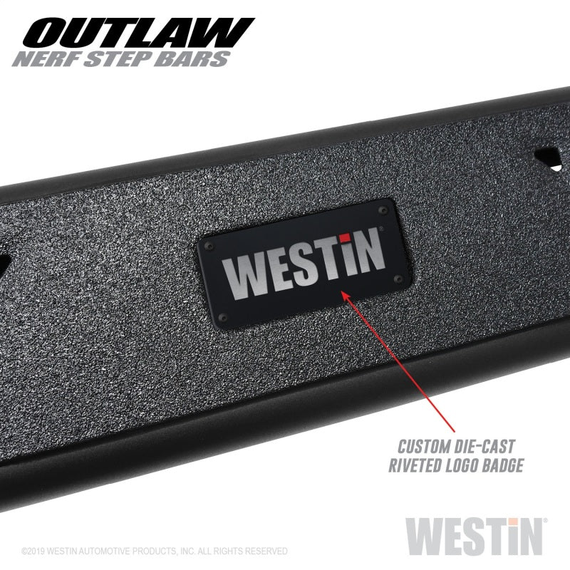 Westin 2019 Chevrolet/GMC Silverado/Sierro Crew Cab Outlaw Nerf Step Bars