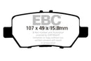 EBC 05-08 Acura RL 3.5 Greenstuff Rear Brake Pads