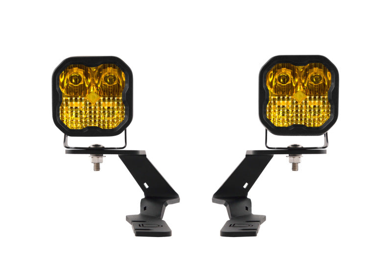 Diode Dynamics 19-21 Ford Ranger Pro SS3 LED Ditch Light Kit - Yellow Combo