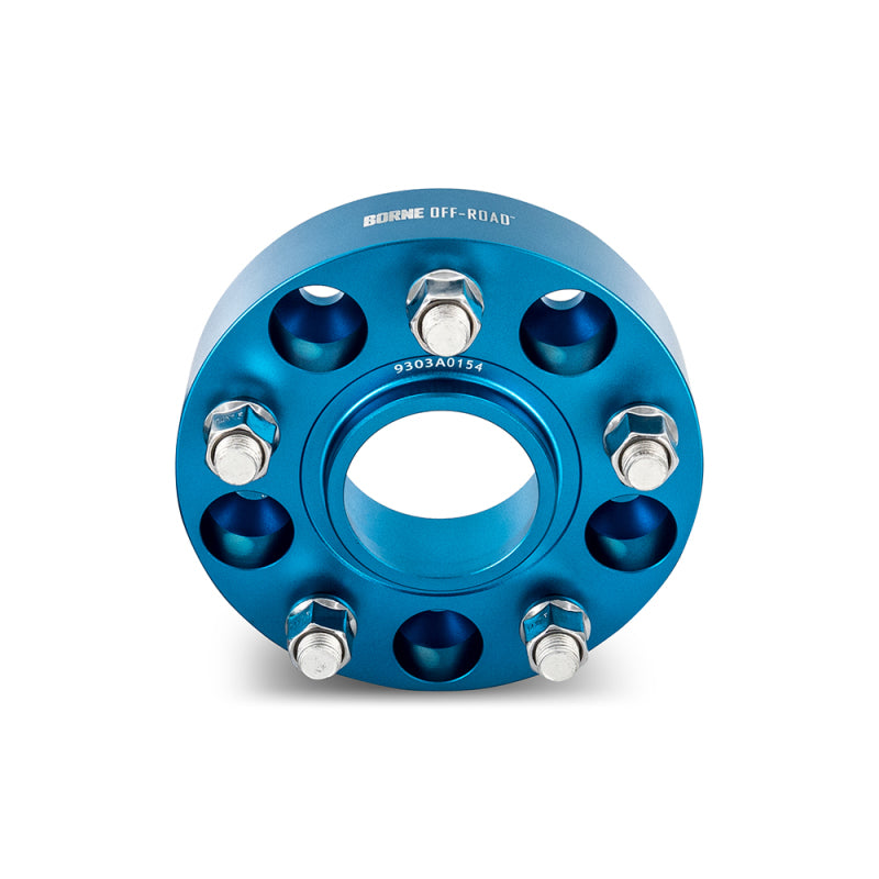 Mishimoto Borne Off-Road Wheel Spacers - 5x127 - 71.6 - 30mm - M14 - Blue