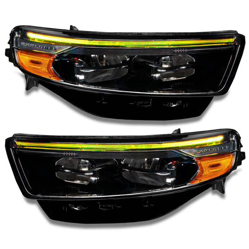 Oracle 20-22 Ford Explorer Dynamic RGB Headlight DRL Upgrade Kit - ColorSHIFT - w/ 2.0 Controller