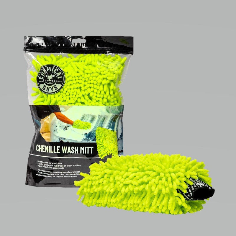 Chemical Guys Chenille Premium Scratch-Free Microfiber Wash Mitt - Case of 12