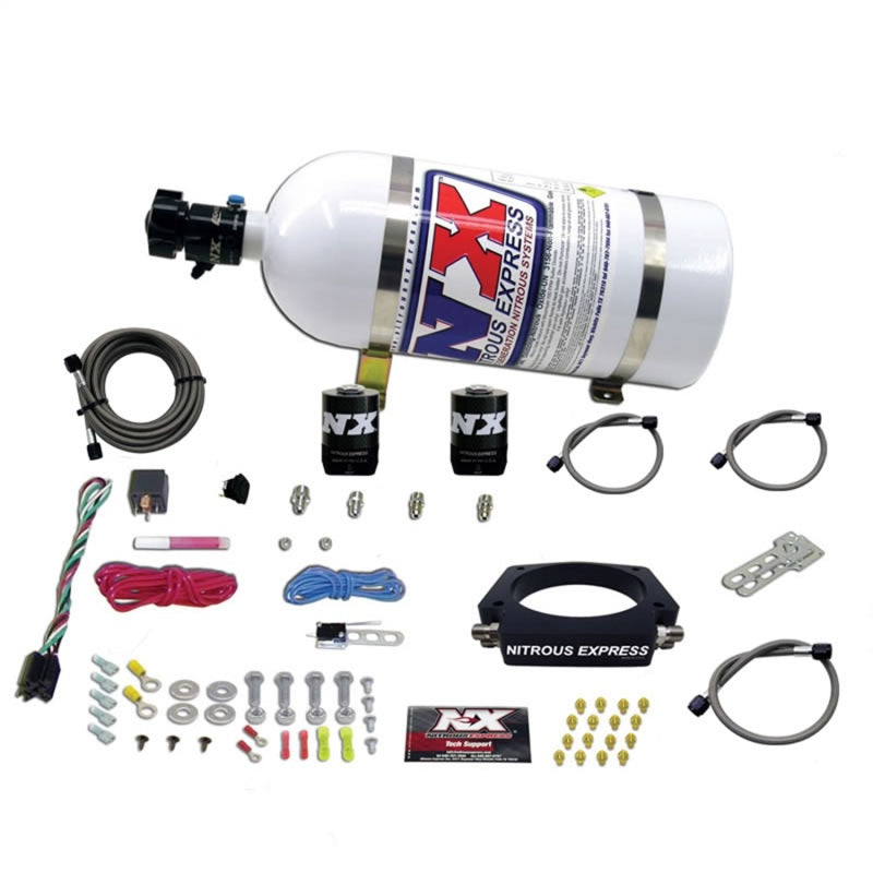 Nitrous Express GM LS 90mm Nitrous Plate Kit (50-400HP) w/10lb Bottle