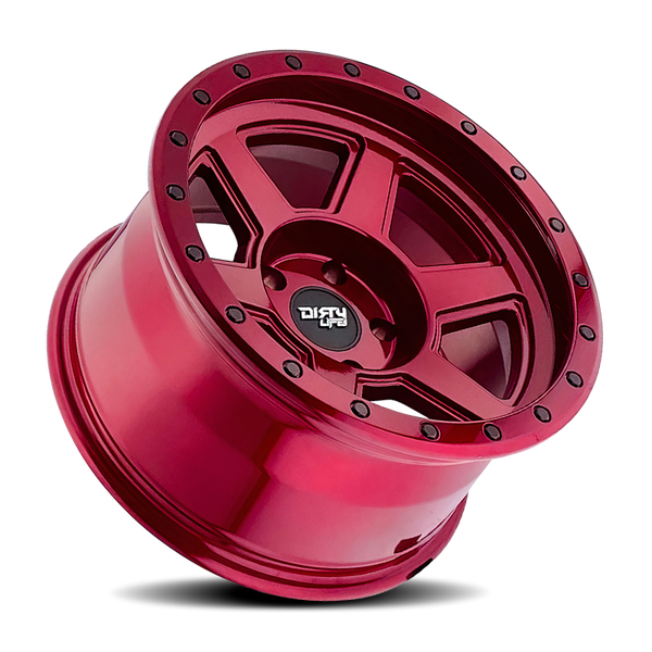 Dirty Life 9315 Compound 17x9 / 6x139.7 BP / -38mm Offset / 106mm Hub Crimson Candy Red Wheel